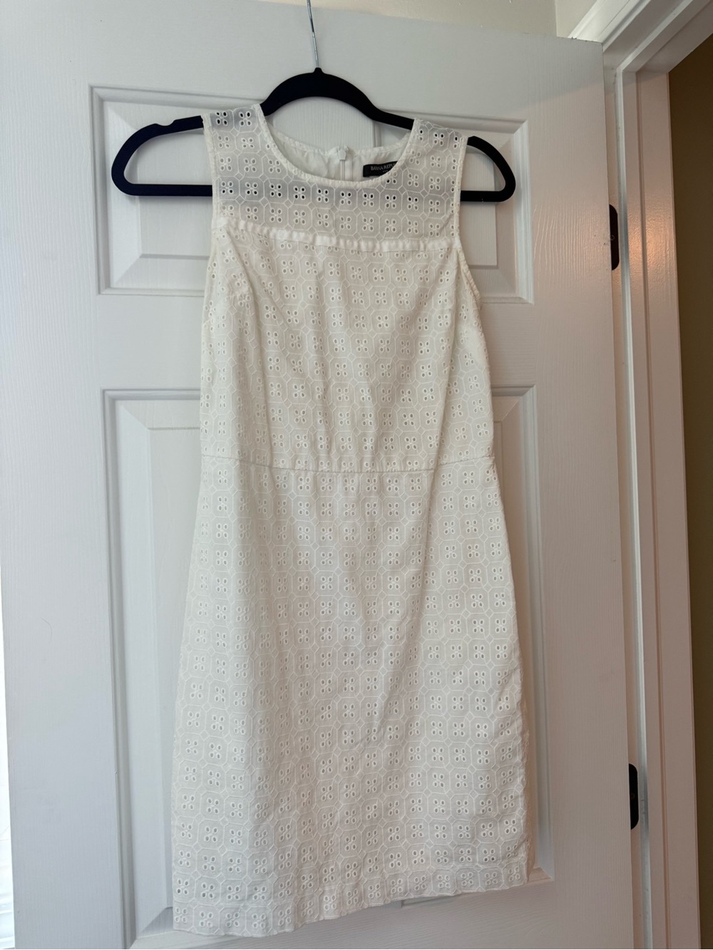 Banana Republic White Eyelet Dress